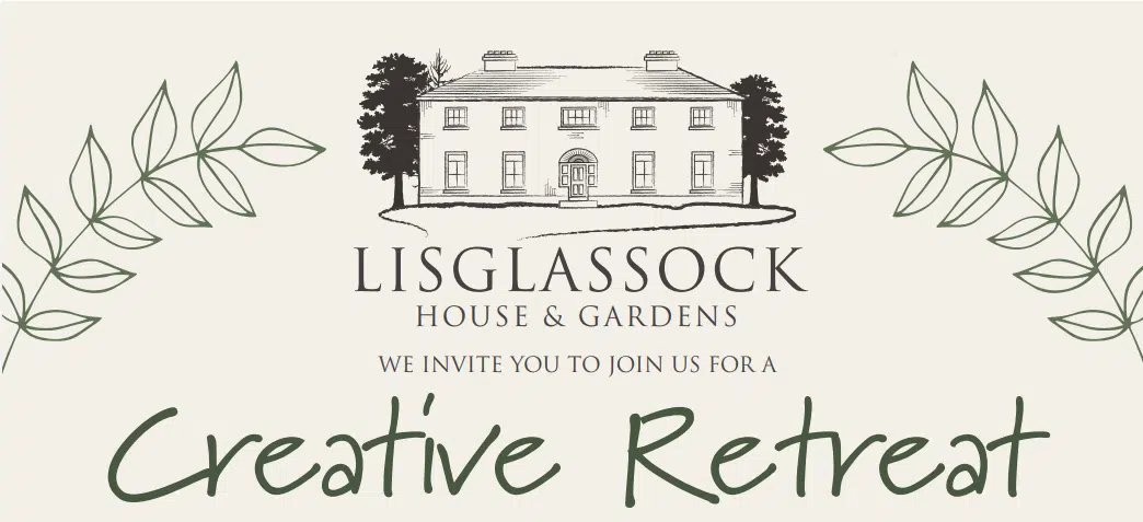 Illustration of a house with surrounding leaves and text: